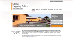 Desktop Screenshot of globalhousingindicators.org
