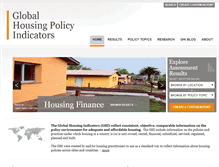 Tablet Screenshot of globalhousingindicators.org